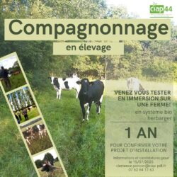 Appel à candidatures Compagnonnage en élevage