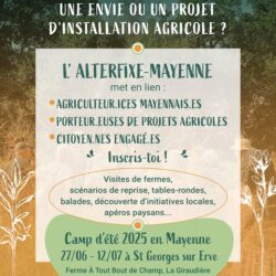 Camp Alterfixe, s’installer en agriculture paysanne