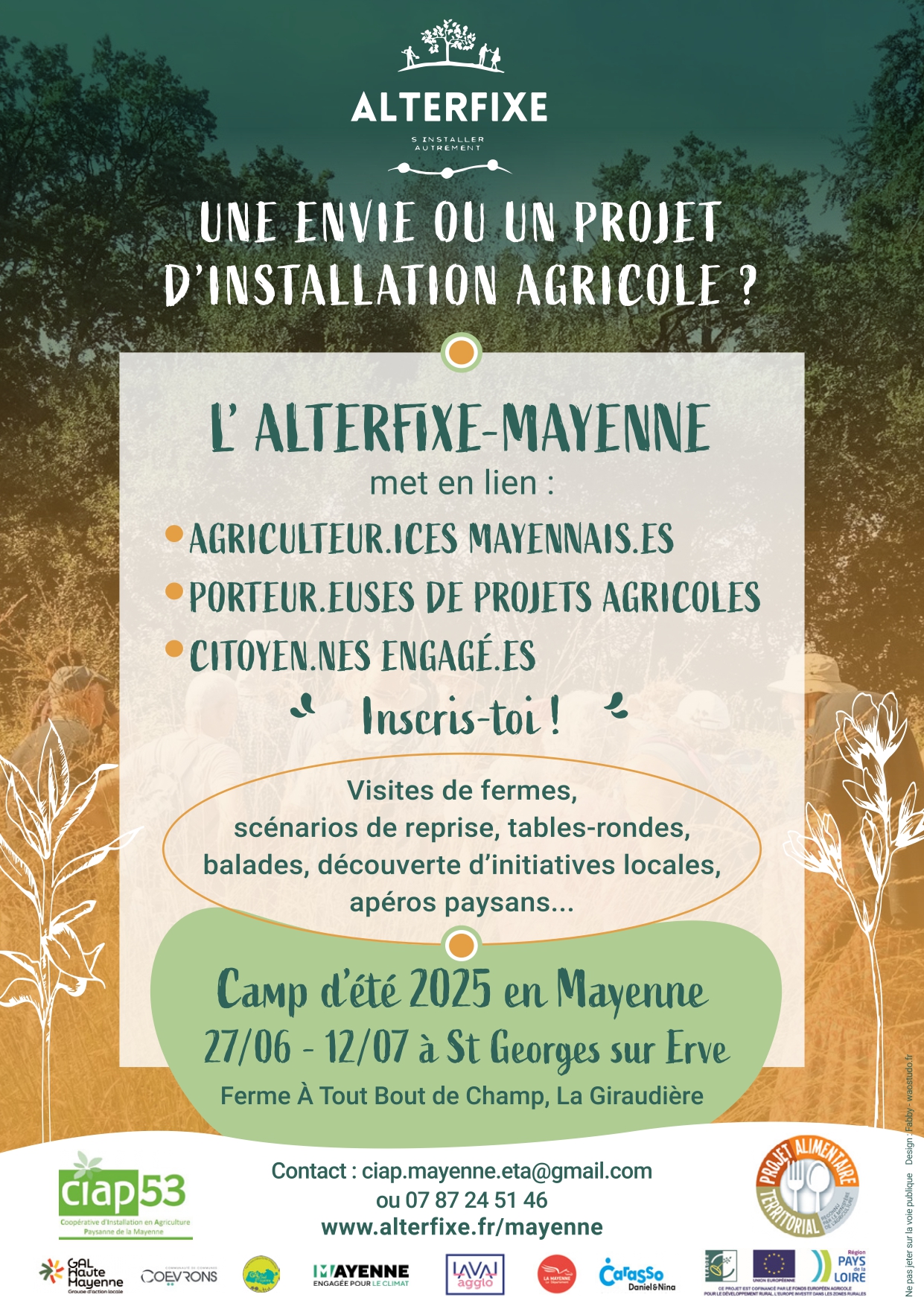 Lire la suite à propos de l’article Camp Alterfixe, s’installer en agriculture paysanne