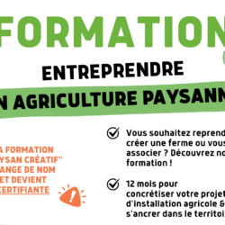 En 2026, la Formation Paysan Créatif change de nom et devient certifiante !